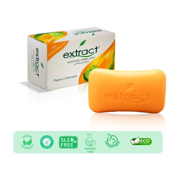 🧼 Extract Original Herbal Whitening Soap 🛁 With Papaya And Calamansi 125g - Picture 4 of 5